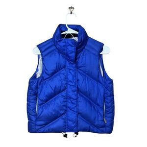NWOT Obermeyer 100% Goose Down Royal Blue Snow Ski Puffer Vest Women's 4US